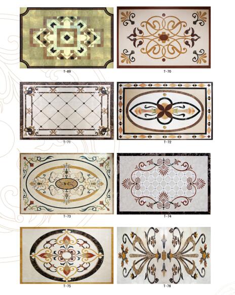 Irregular marble tile for floor