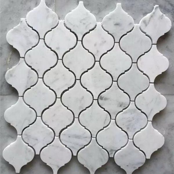mosaico bianco carrarra