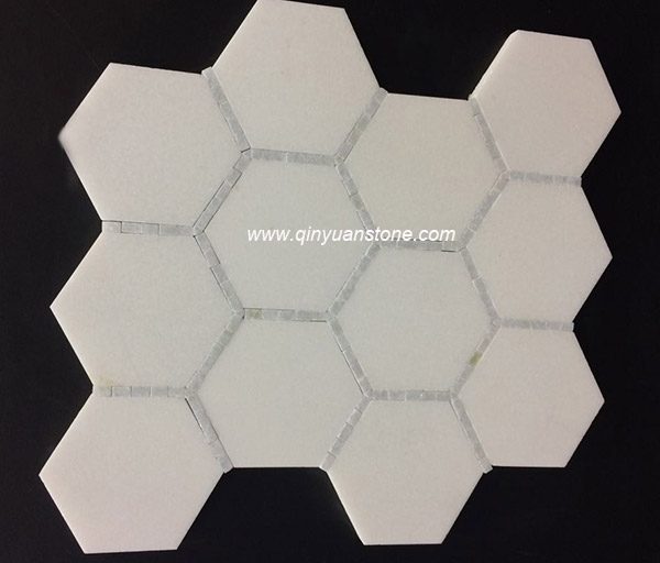 carrelage en mosaïque hexagonale
