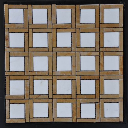 gold square marble