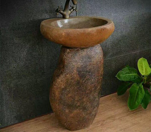 cobble-stone-sink-pedestal