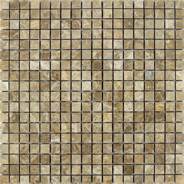 light emperador mosaic tile