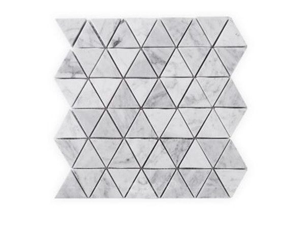 triangle marble mosaic tile
