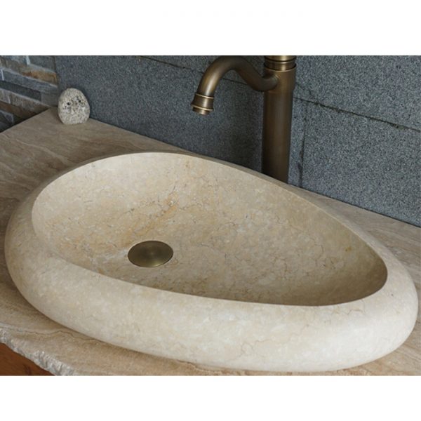 lavatório oval mármore